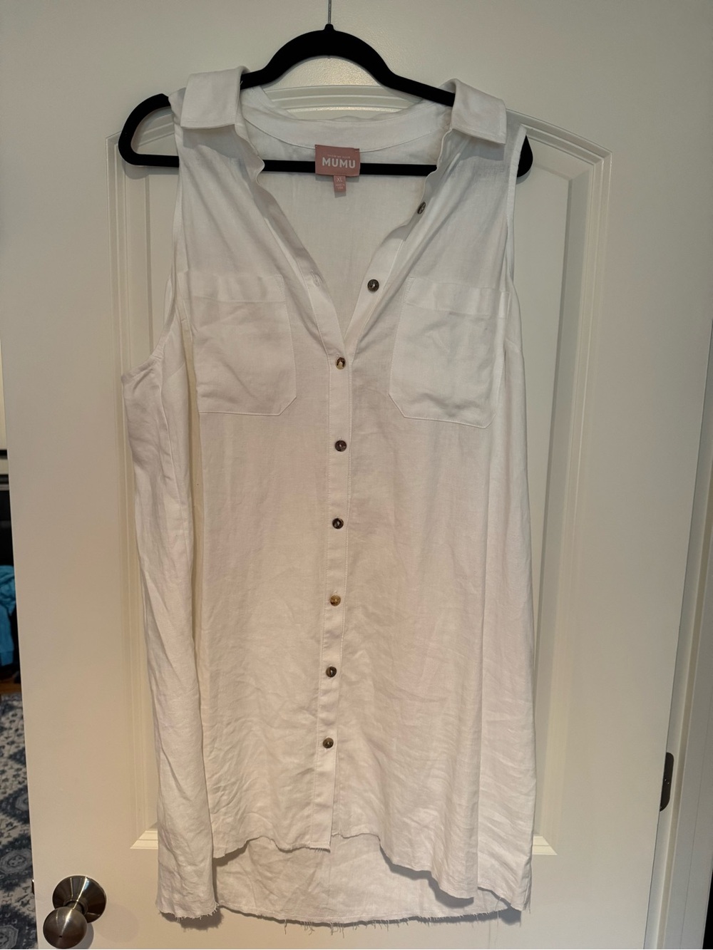 NWOT Show Me Your MuMu White Button Tunic Top XL
